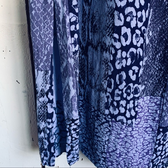 Studio J P R Long Purple Snakeskin Pattern Dress L - Picture 4 of 12